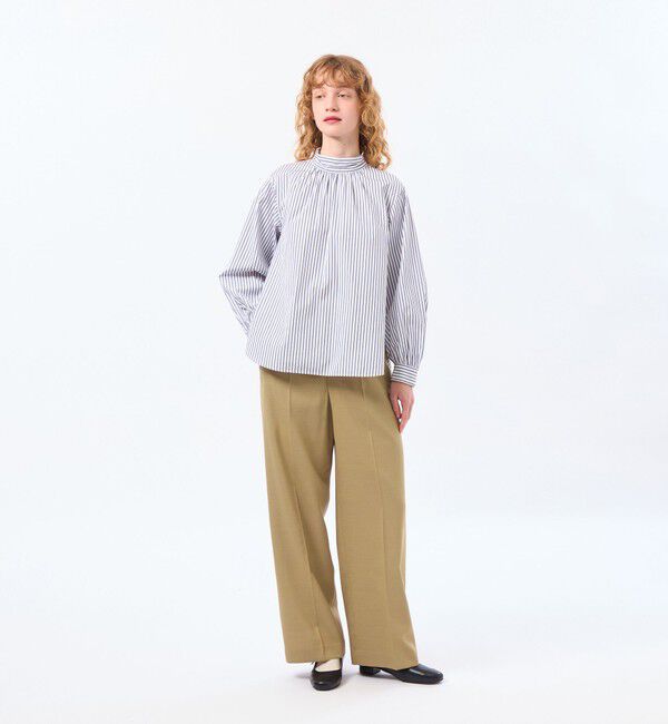 MACKINTOSH PHILOSOPHY「【LEE4月号/蛯原友里さん着用】【TROTTER（トロッター）シリーズ】アクションツイルワイドパンツ」|スラックス|