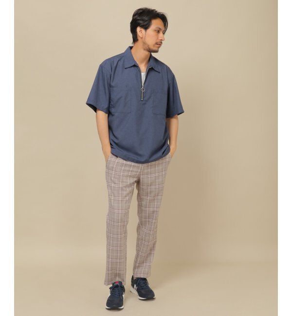 ikka「ハーフジップシャツアンサンブル」|シャツ・ブラウス|