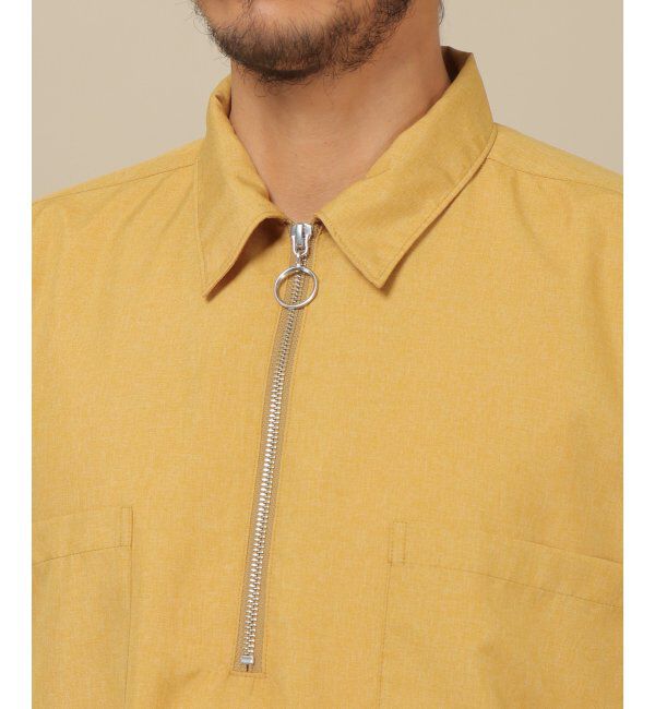 ikka「ハーフジップシャツアンサンブル」|シャツ・ブラウス|