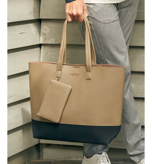 ikka「バイカラーシュリンクトートバッグ」|その他|