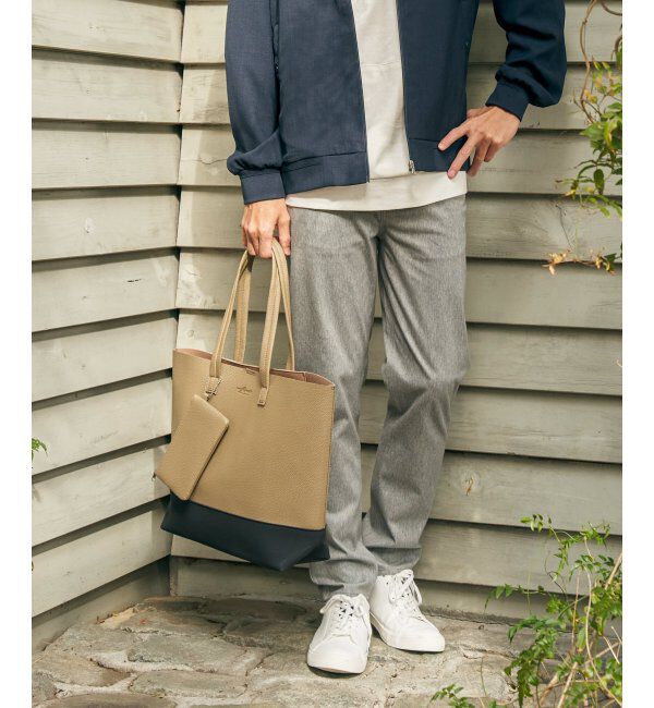 ikka「バイカラーシュリンクトートバッグ」|その他|