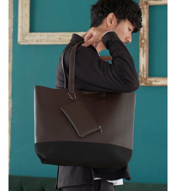 ikka「バイカラーシュリンクトートバッグ」|その他|