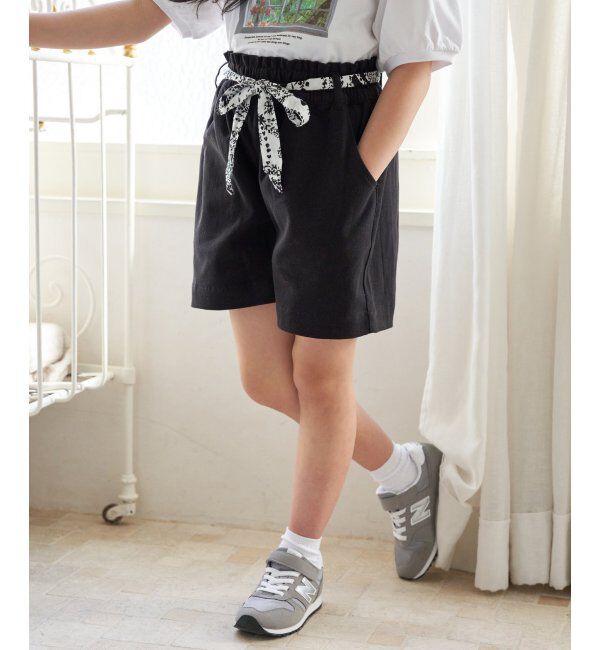 ikka kids「スカーフベルト付きストレッチキュロット（120~160cm）」|その他|