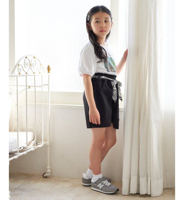 ikka kids「スカーフベルト付きストレッチキュロット（120~160cm）」|その他|