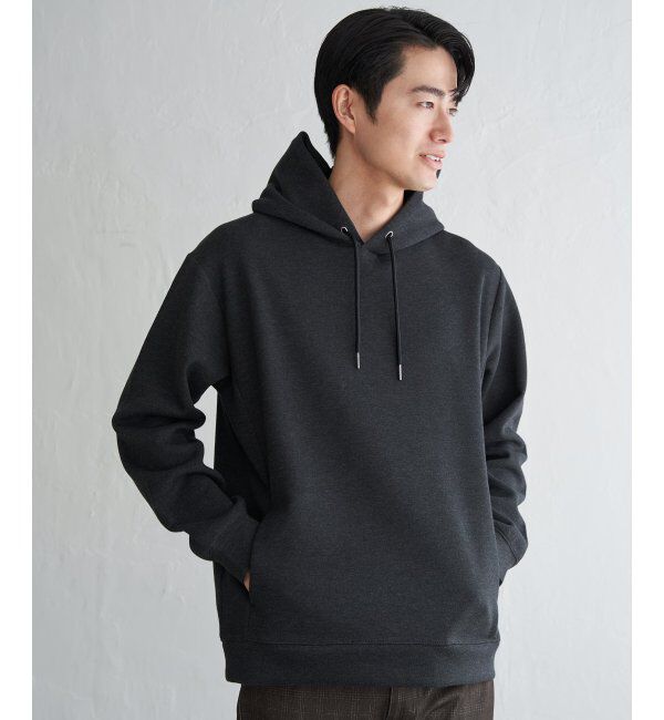 ikka「GOKU楽鹿の子ダンボールパーカ」|パーカー|チャコール