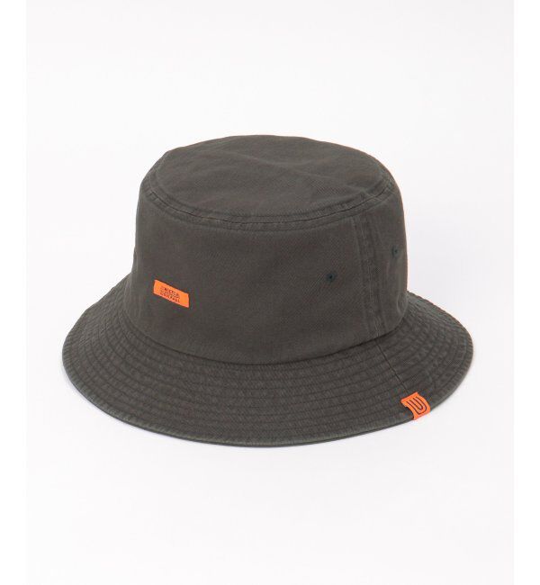 ikka「UNIVERSAL OVERALL ユニバーサルオーバーオール ツイルロゴネームバケットハット」|その他|チャコール