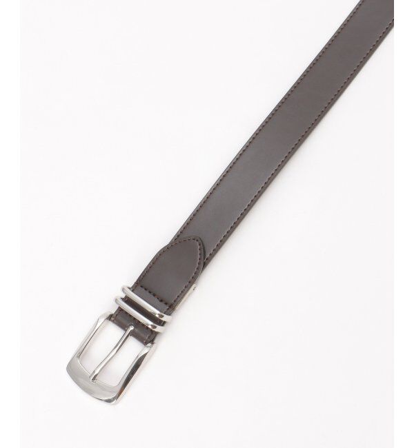 ikka「30mmダブルカンレザーベルト」|ダウンベスト・ベスト|