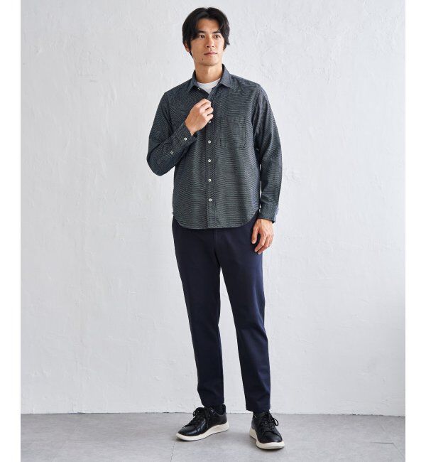 IKKA LOUNGE「デニムライクスイスカラーシャツ」|シャツ・ブラウス|