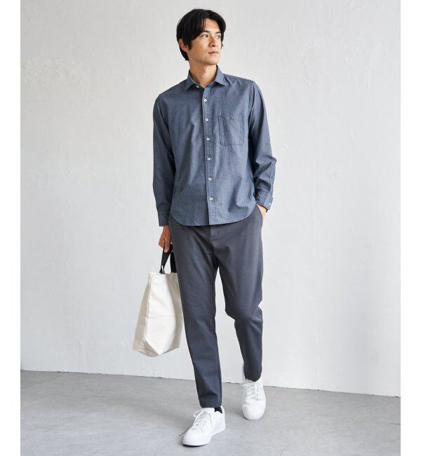 IKKA LOUNGE「デニムライクスイスカラーシャツ」|シャツ・ブラウス|