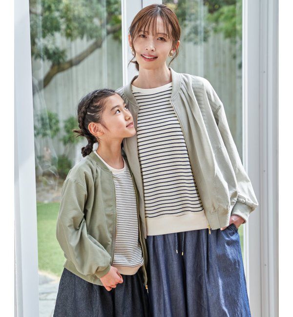 ikka kids「【親子コーデ】シアーリブブルゾン（110~160cm）」|その他|