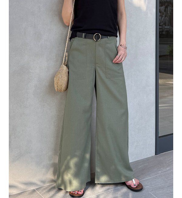 Lbc with Life「リネン混ベイカーワイドパンツ」|その他|