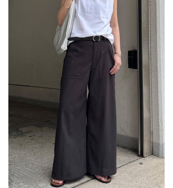 Lbc with Life「リネン混ベイカーワイドパンツ」|その他|