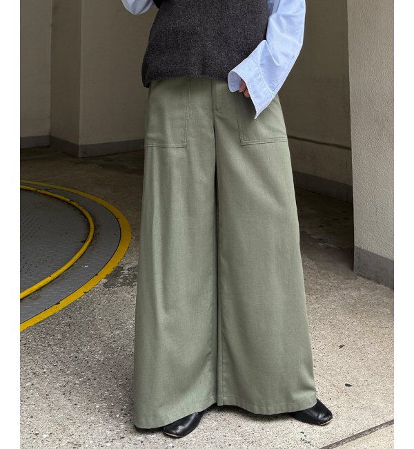 Lbc with Life「リネン混ベイカーワイドパンツ」|その他|