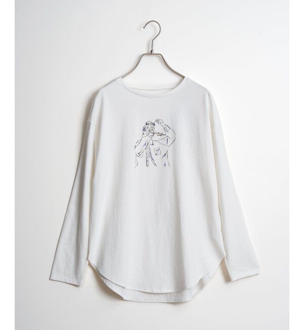 Lbc with Life「Girlプリントロゴ刺繍ロンT」|Tシャツ・カットソー|