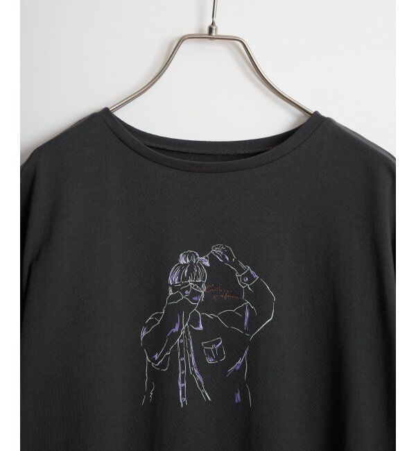 Lbc with Life「Girlプリントロゴ刺繍ロンT」|Tシャツ・カットソー|