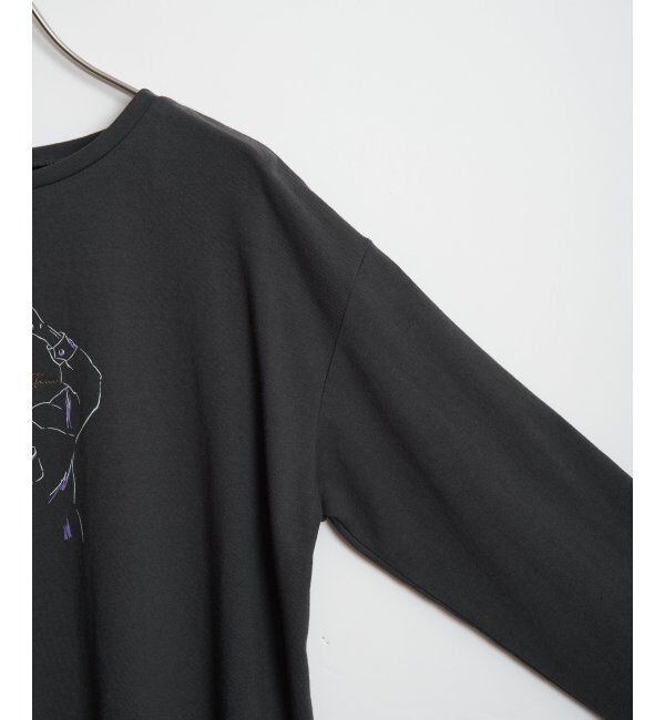 Lbc with Life「Girlプリントロゴ刺繍ロンT」|Tシャツ・カットソー|