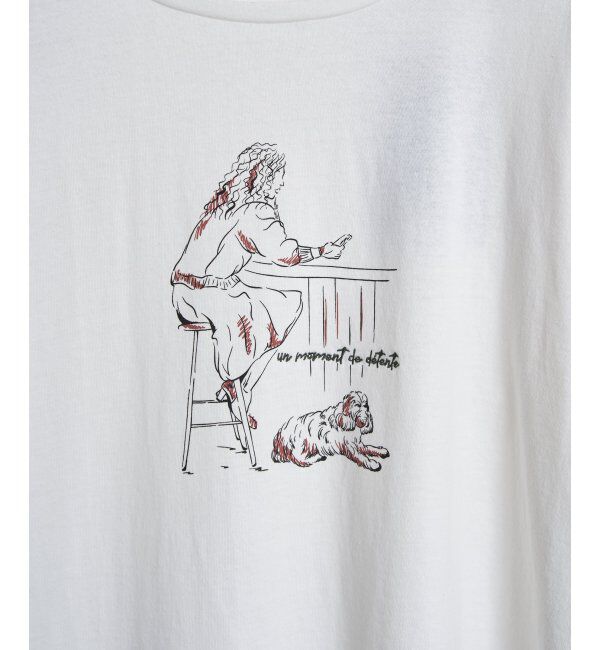 Lbc with Life「Girlプリントロゴ刺繍ロンT」|Tシャツ・カットソー|