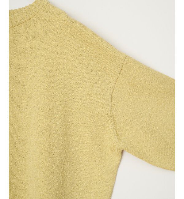 Lbc with Life「ミニブークレサイドスリットニット」|カーディガン|