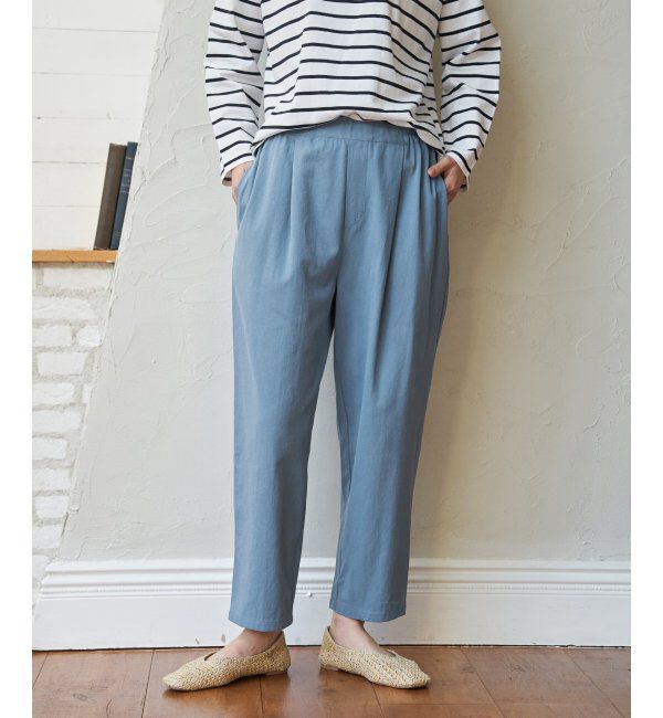 Lbc with Life「コットンゆるテーパードパンツ」|その他|スティールブルー