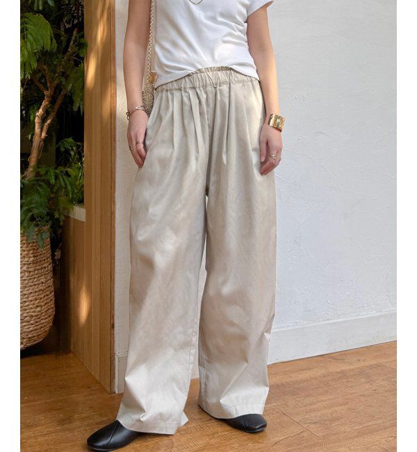 Lbc with Life「コットンギャザーワイドパンツ」|その他|