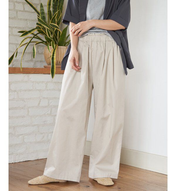 Lbc with Life「コットンギャザーワイドパンツ」|その他|