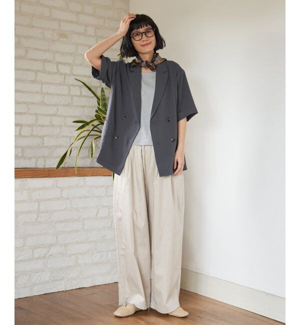 Lbc with Life「コットンギャザーワイドパンツ」|その他|