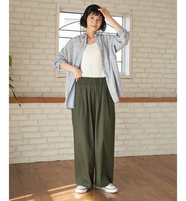 Lbc with Life「コットンギャザーワイドパンツ」|その他|