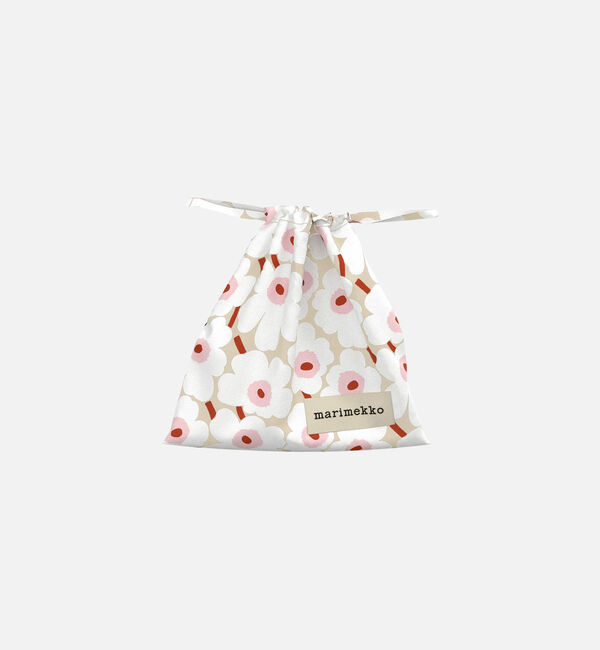 Marimekko「【日本限定】Mini Unikko All Purpose Bag」|ポーチ|ﾎﾜｲﾄ&times;ﾗｲﾄｸﾞﾚｰ