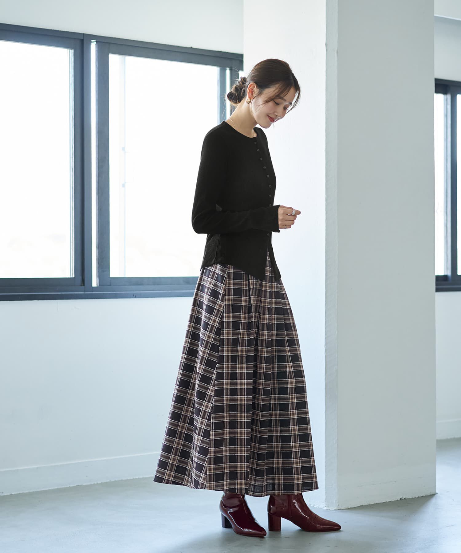 STYLE DELI「ボタンいっぱいリブカットソートップス」|Tシャツ・カットソー|