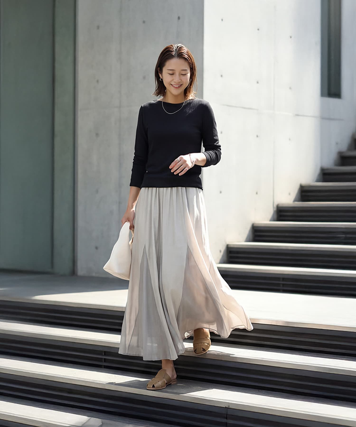 STYLE DELI「やわらかボートネックカットソートップス」|Tシャツ・カットソー|