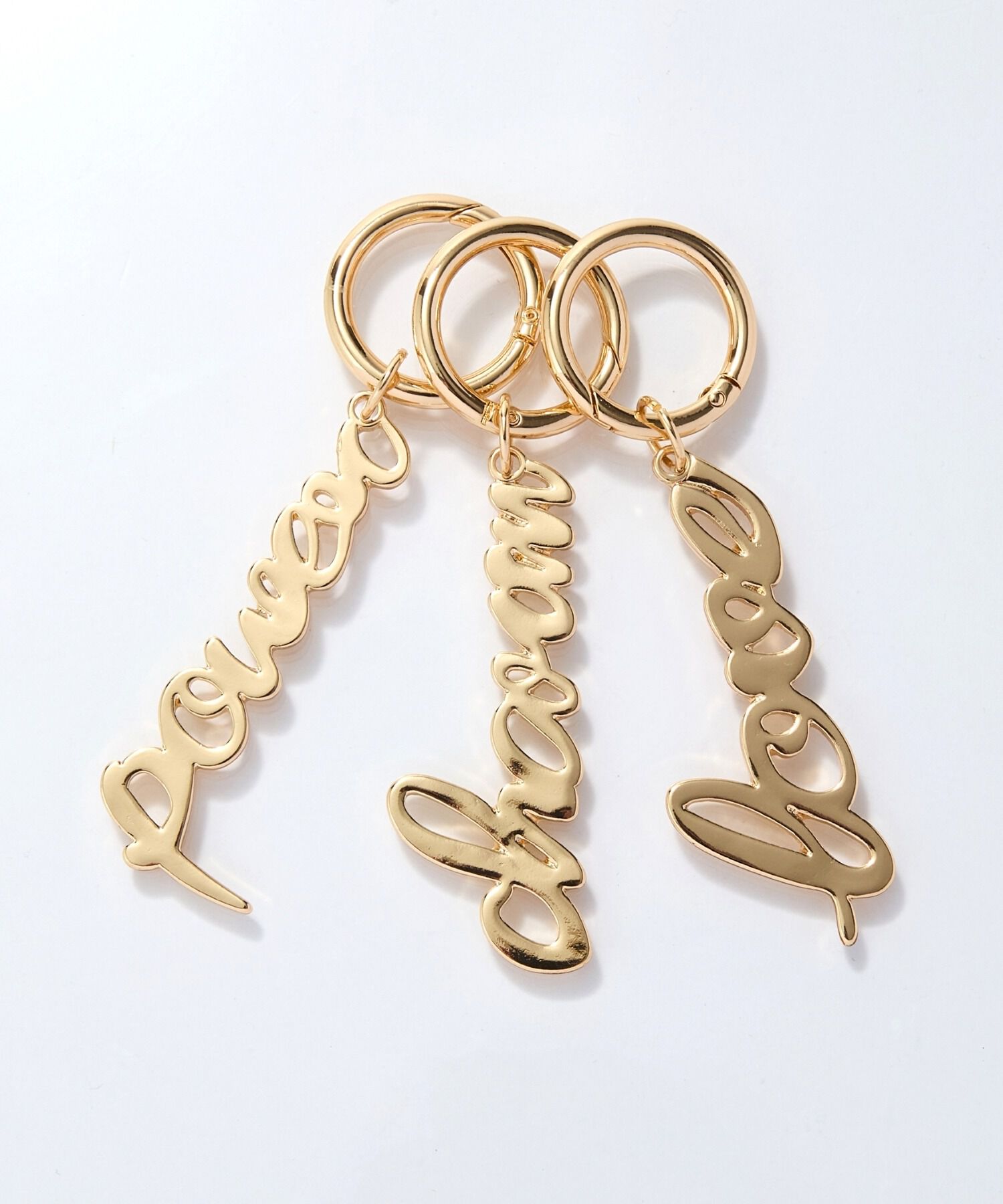 Phoebe「レタードキーチャーム　チャーム」|チャーム・キーホルダー|