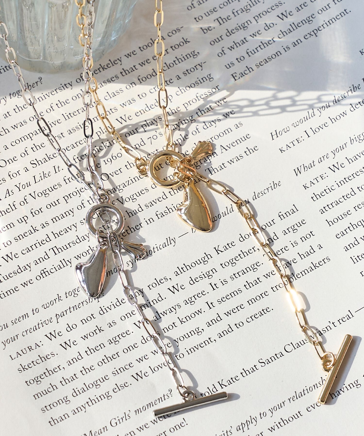 Phoebe「ハートプレートチョーカーネックレス　シルバー/40cm」|ネックレス|