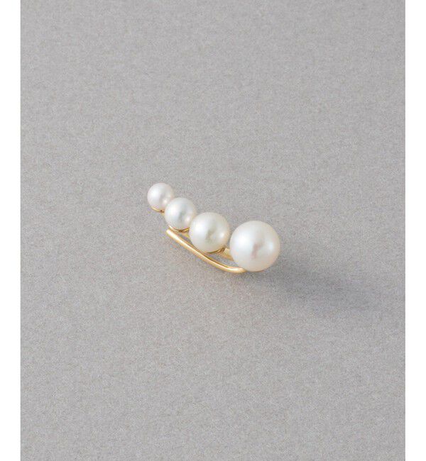 ete「[パール] K18YG ピアスクリップ」|ピアス|R