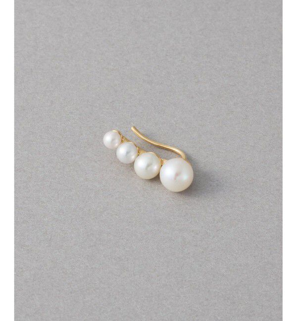 ete「[パール] K18YG ピアスクリップ」|ピアス|