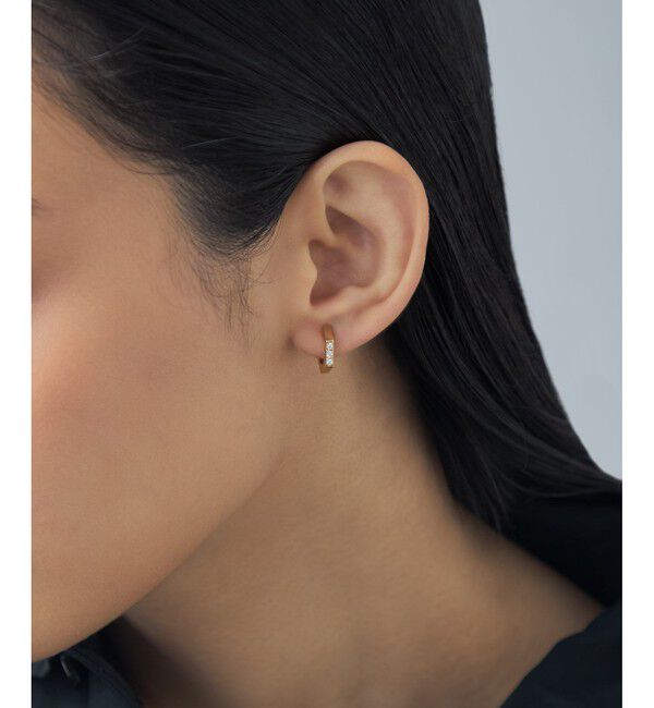 Jouete「[スナップイヤリング] ヘキサゴン ジルコニア」|イヤリング|