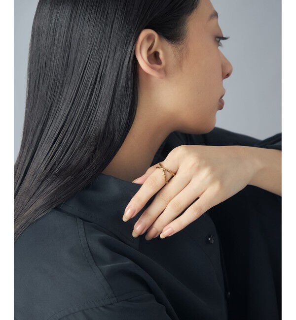 Jouete「[ジェンダレス] フォークリング クロス」|リング|