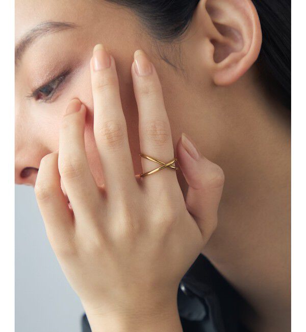 Jouete「[ジェンダレス] フォークリング クロス」|リング|