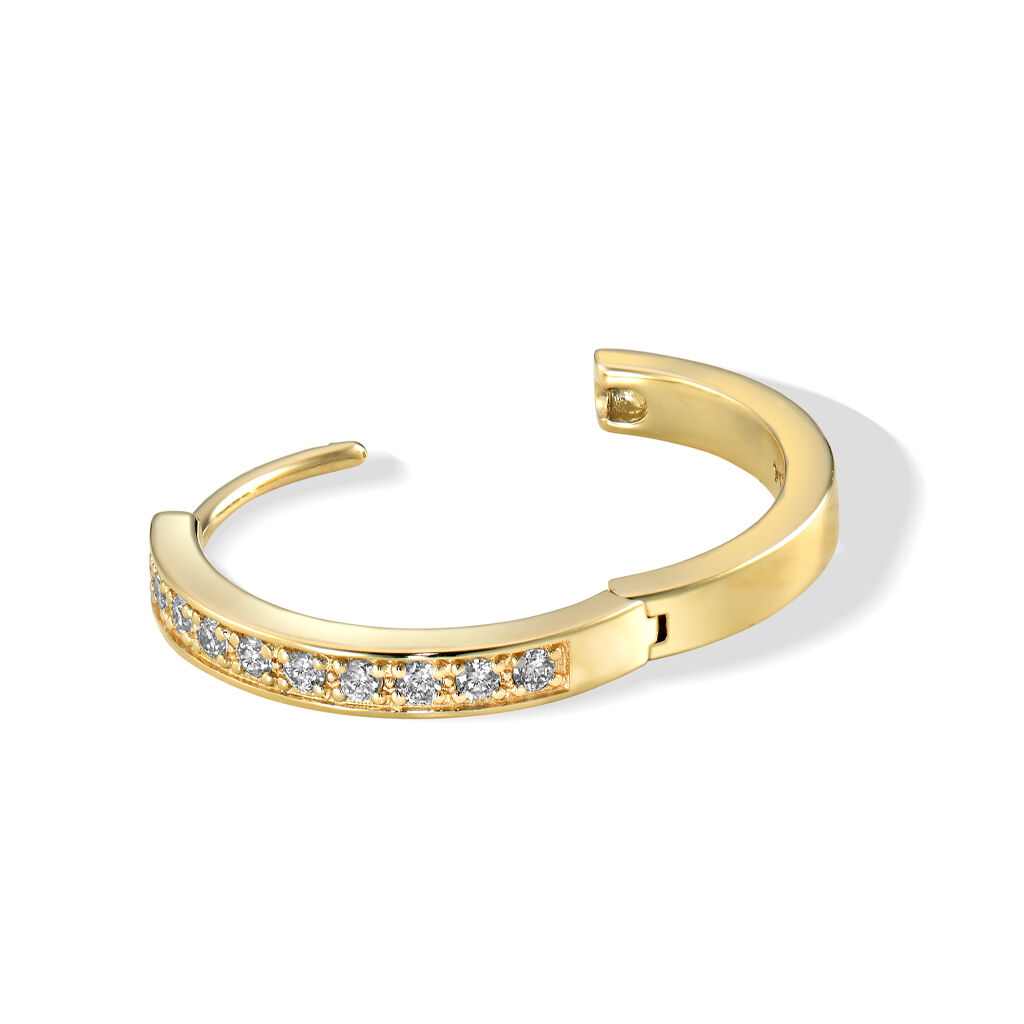 STAR JEWELRY「CLICK HOOP（M）」|ピアス|