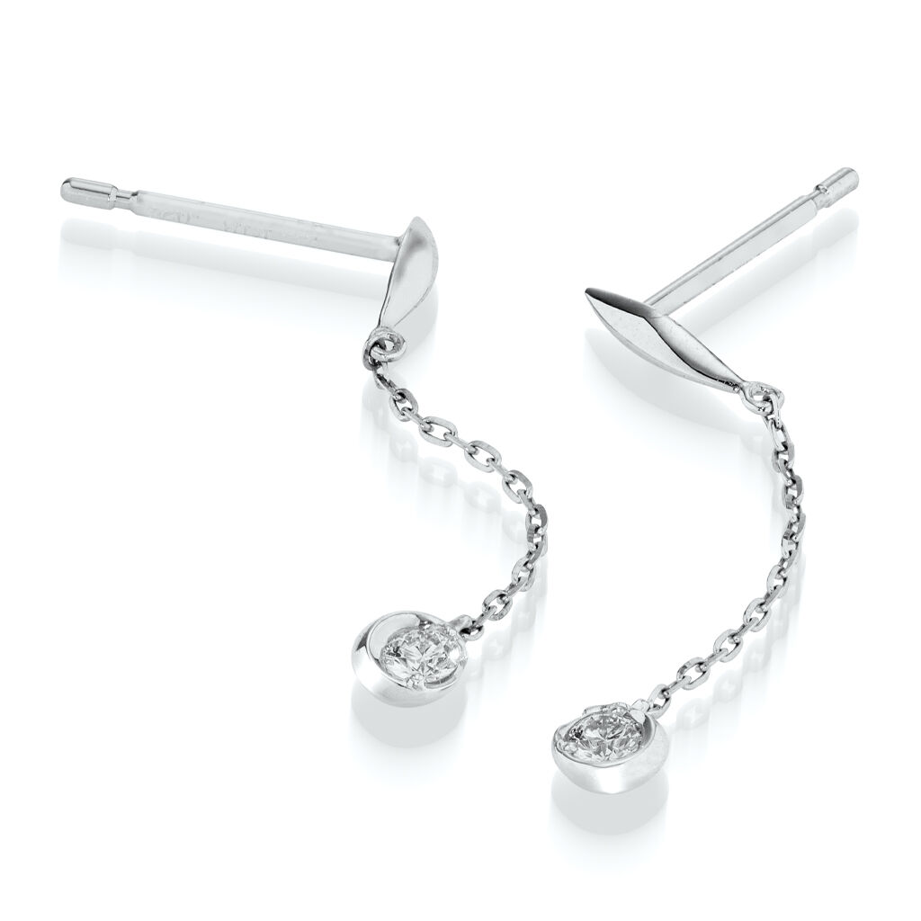 STAR JEWELRY「MOON SETTING」|ピアス|