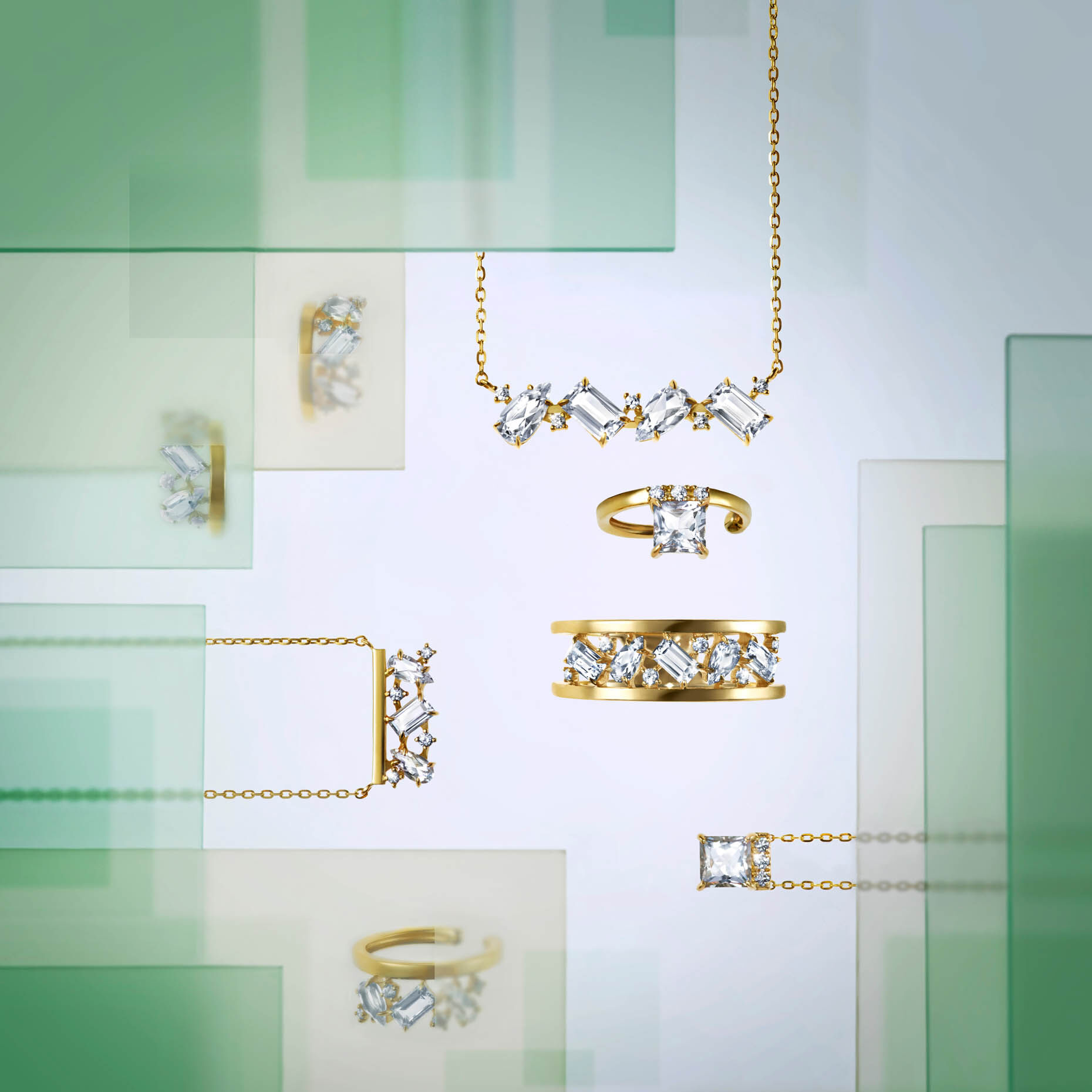 STAR JEWELRY「GLIMMER CLUSTER」|ネックレス|