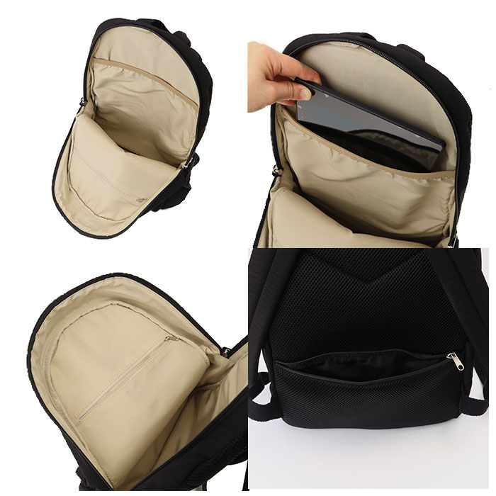 anello「アネロ リュック 10ポケット 通販 レディース 軽い 軽量 黒 ブラック 大人 かわいい」|リュック|