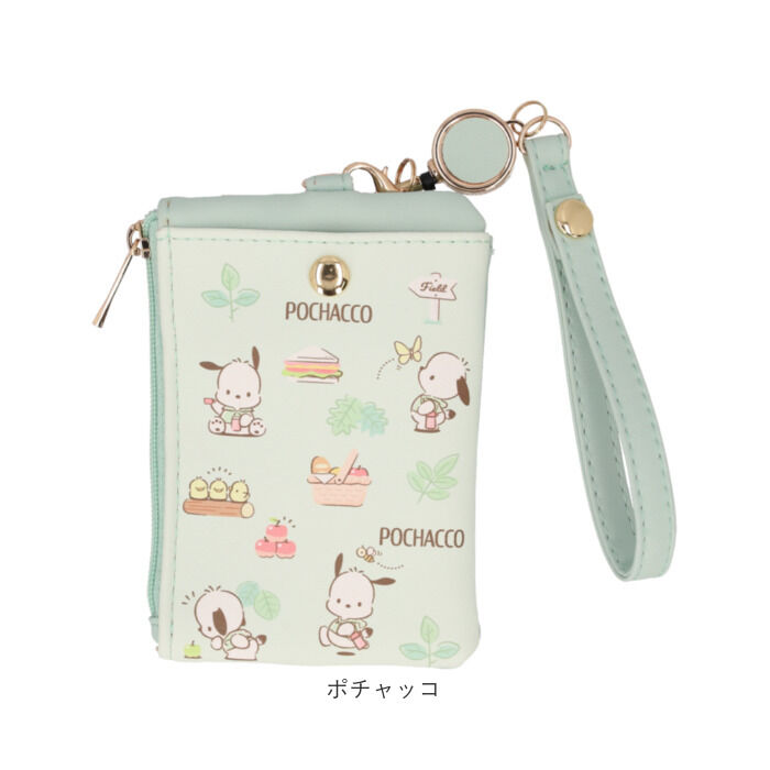 BACKYARD FAMILY「パスポーチ リール付き 通販 パスケース キーケース 定期入れ 定期券入れ キーポーチ」|キーケース|