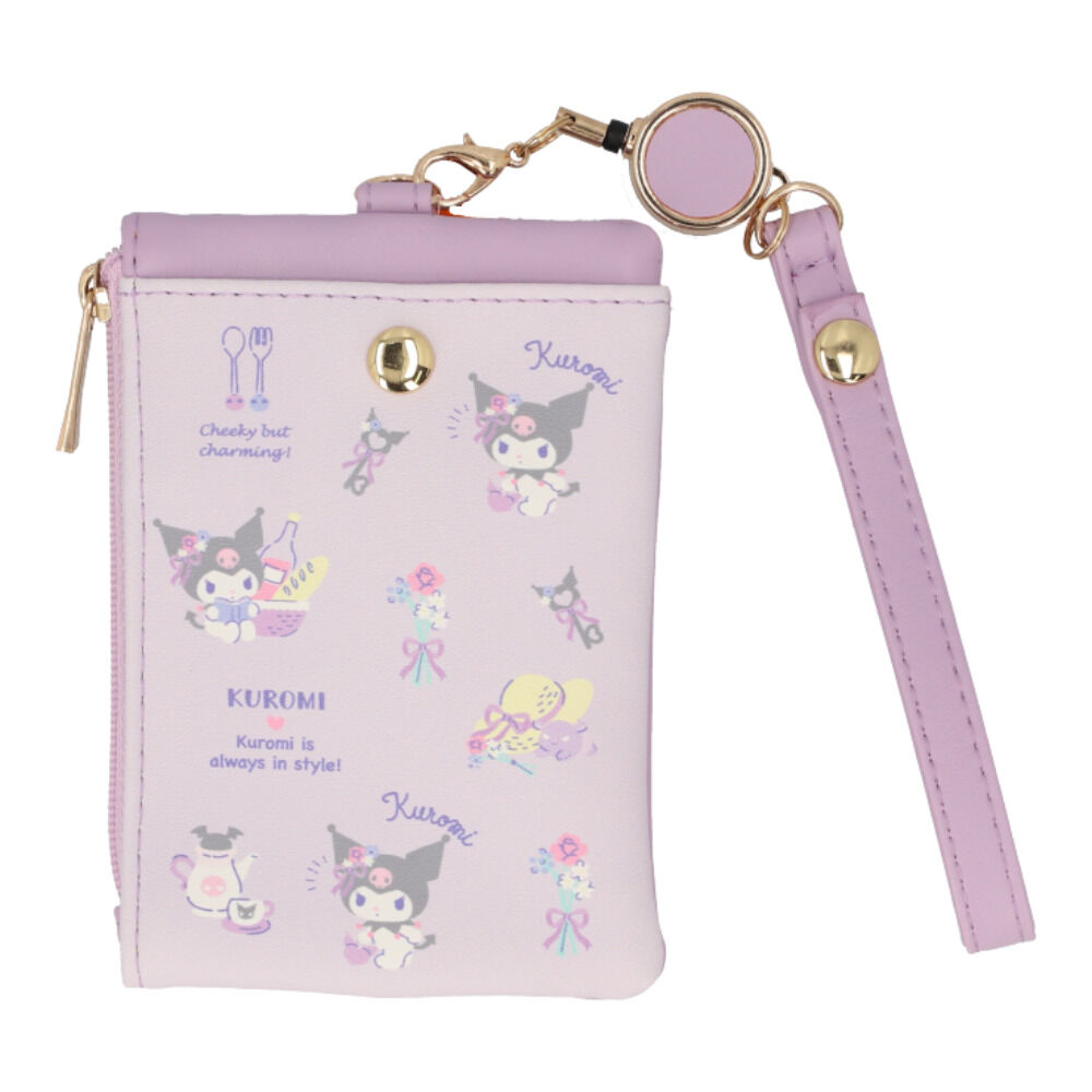 BACKYARD FAMILY「パスポーチ リール付き 通販 パスケース キーケース 定期入れ 定期券入れ キーポーチ」|キーケース|パープル1