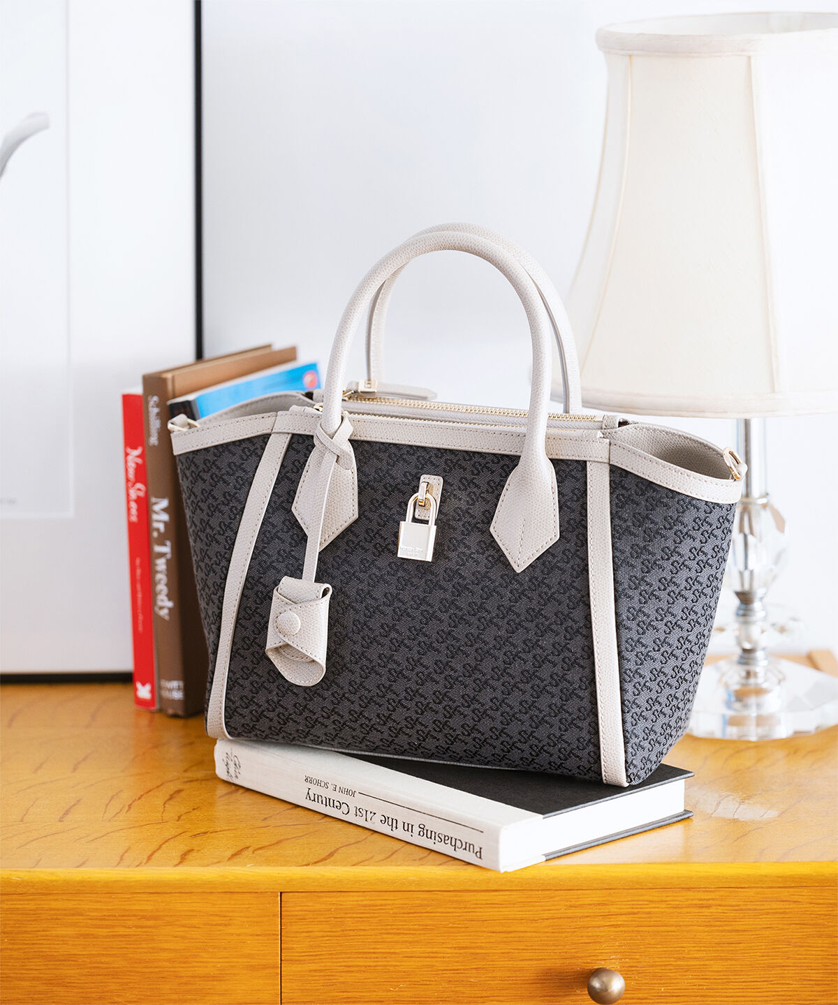 Samantha Thavasa「ST Jacquard サマンサアゼル」|ハンドバッグ|