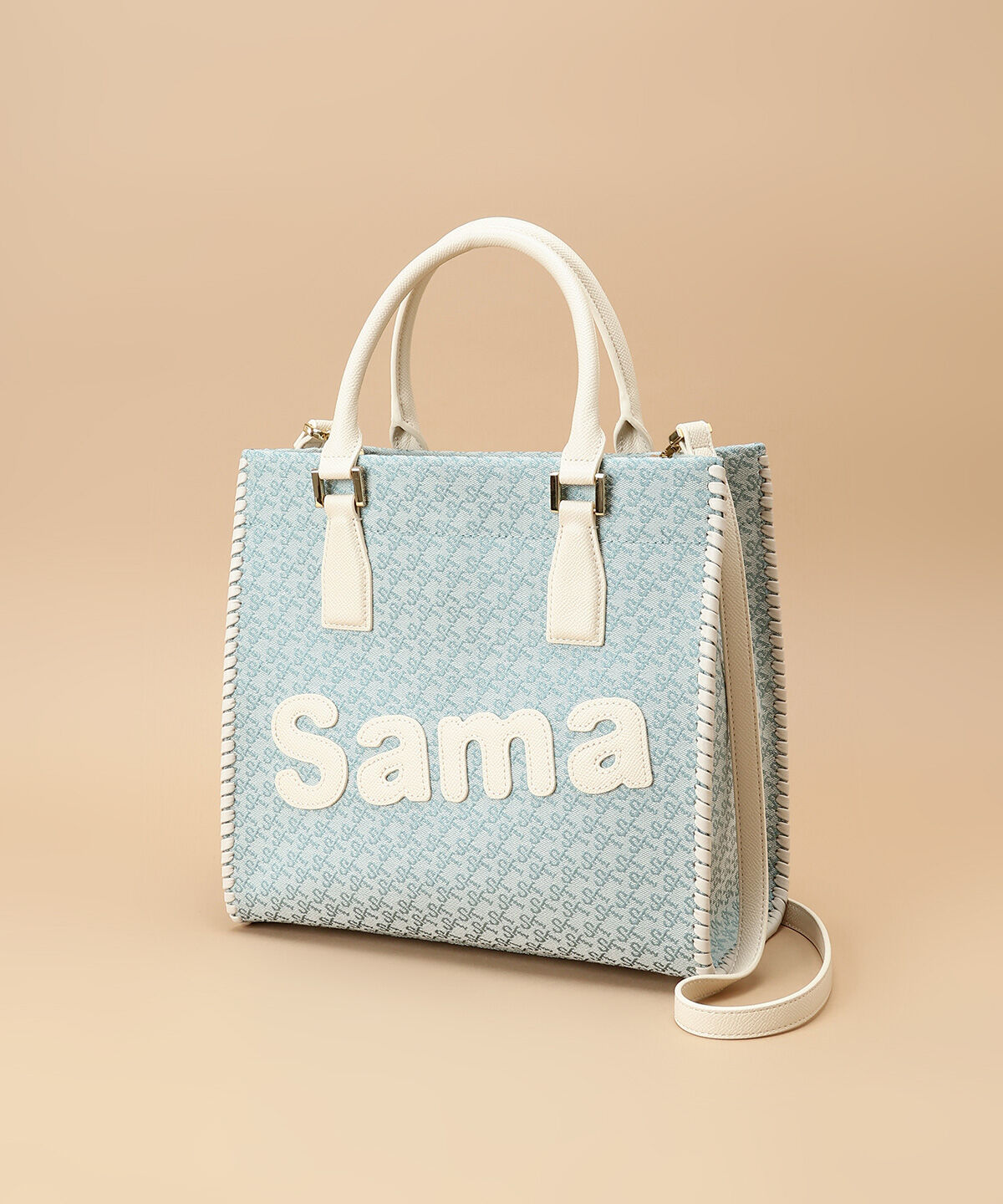 Samantha Thavasa「ST Jacquard サマタバスクエアトートバッグ」|トートバッグ|
