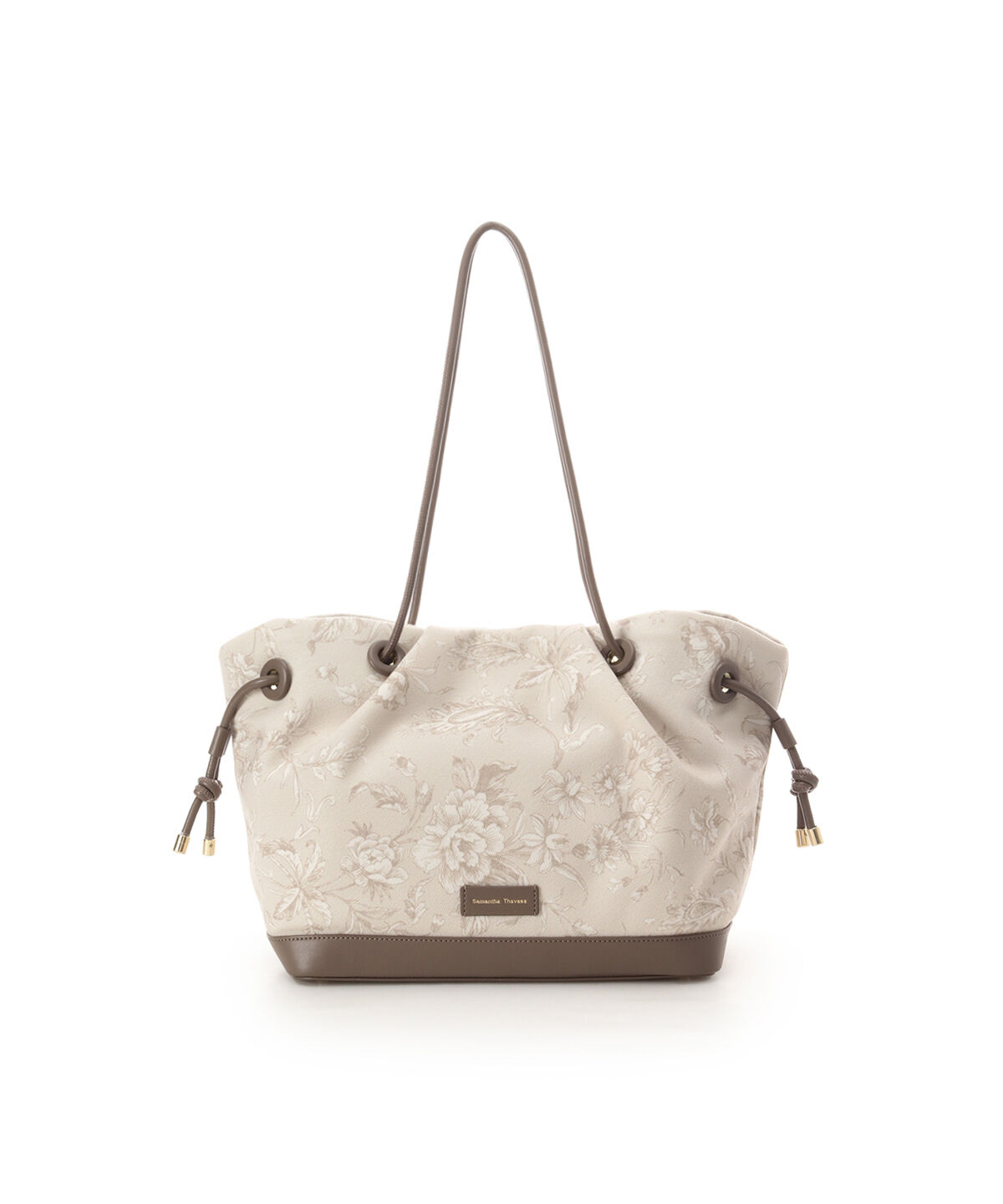Samantha Thavasa「クラシックフラワーデザイントートバッグ」|トートバッグ|グレージュ