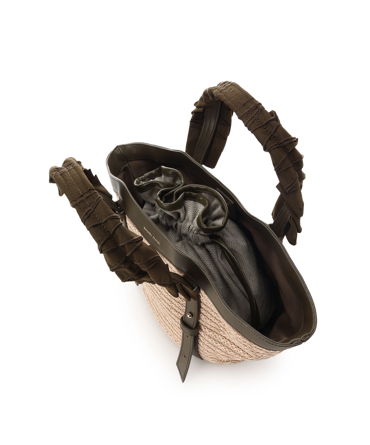 Samantha Thavasa「巾着付きフリルハンドルカゴバッグ」|ハンドバッグ|