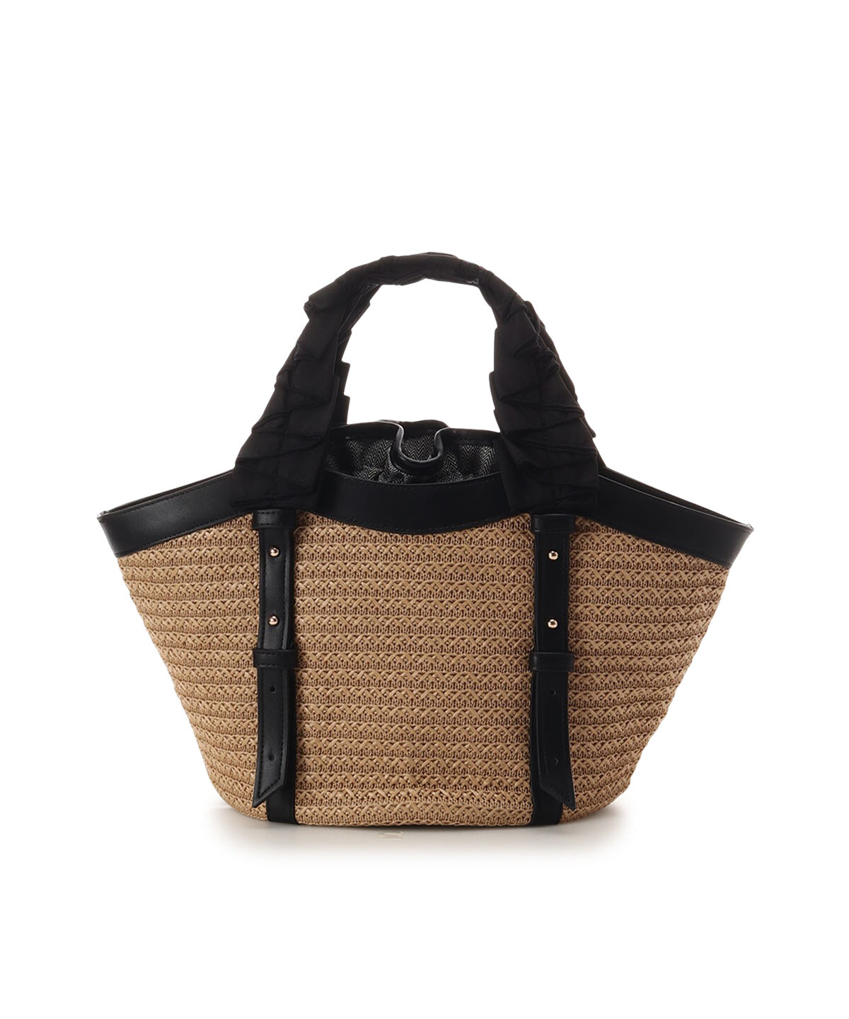 Samantha Thavasa「巾着付きフリルハンドルカゴバッグ」|ハンドバッグ|