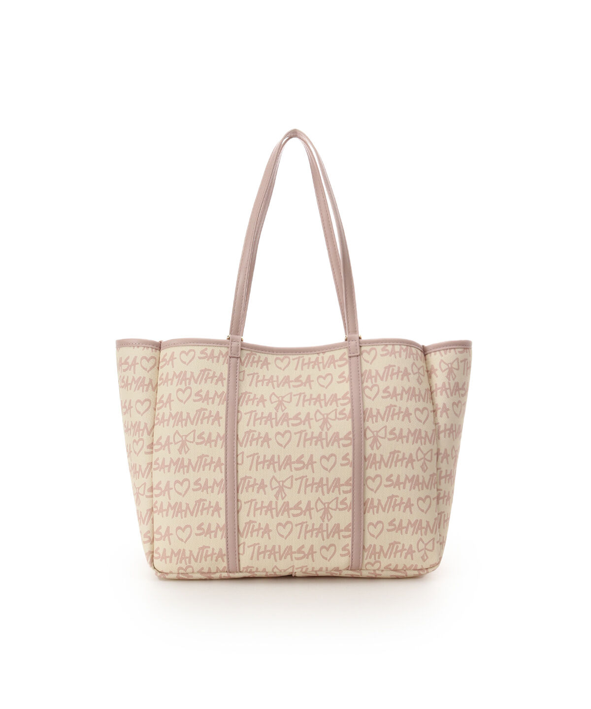 Samantha Thavasa「スクリッタ柄キャンバスデザイン合皮トートバッグ[Revival Collection]」|トートバッグ|