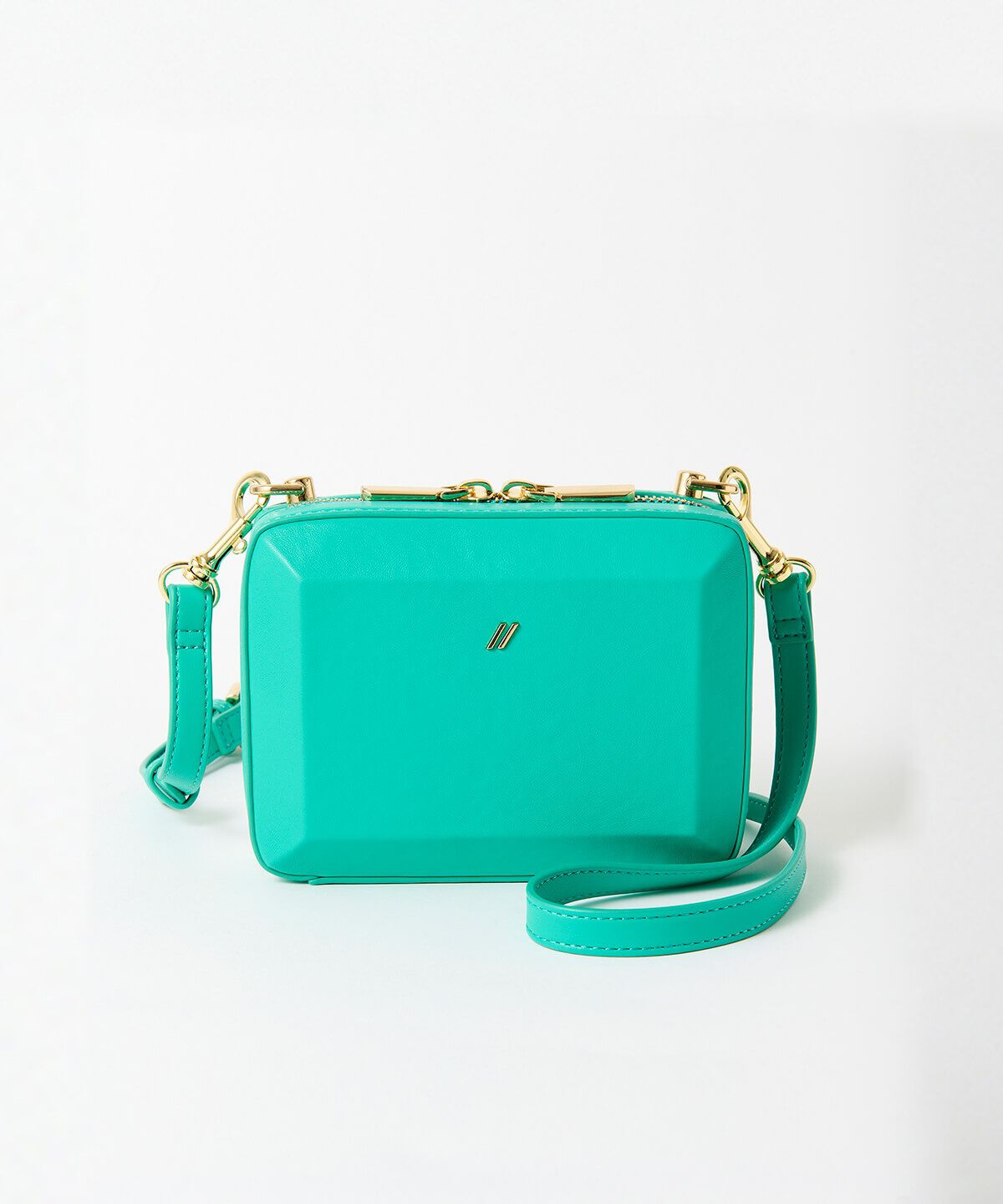 Samantha Vega「ナノスクエアストーンショルダーバッグ」|ショルダー・メッセンジャー|Emeraldｸﾞﾘｰﾝ